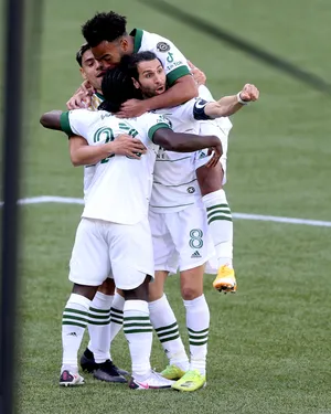 Soccer Team Celebration Huddle Wallpaper