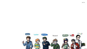 Social Media Personifications Wallpaper