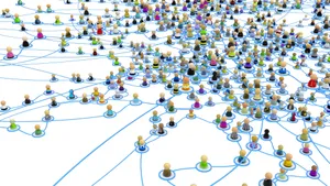 Social Network Recruitment Concept Wallpaper