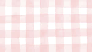 Soft Aesthetic Peach Plaid Computer Wallpaper