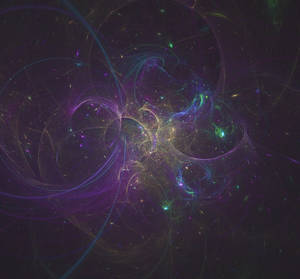 Soft Galactic Fractal Pattern Wallpaper