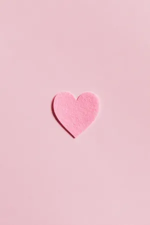 Soft Pink Heart Wallpaper