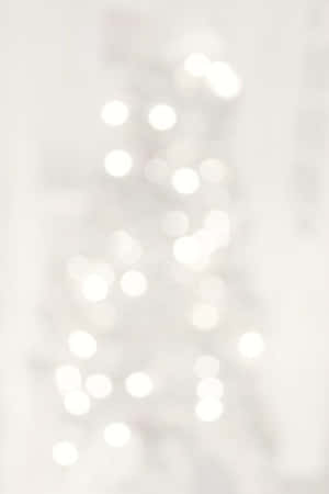 Soft White Aesthetic Bokeh Lights Wallpaper