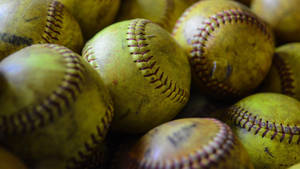 Softball Pile Wear And Tear Condition Wallpaper