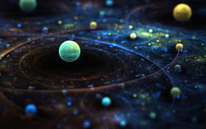 Solar System Planetarium Model Wallpaper