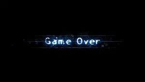 Solid Black 4k Game Over Wallpaper