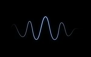 Solid Black 4k Wavy Lines Wallpaper