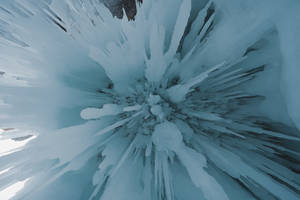 Solid Pastel Color Blue Green Crystal Wallpaper