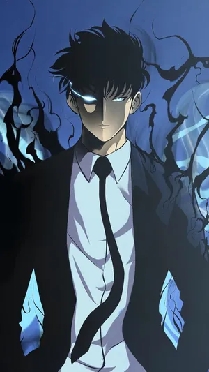 Solo Leveling Jin-woo Necktie Wallpaper