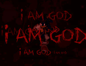 Sonic Exe Red Black Art Wallpaper