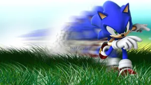 Sonic The Hedgehog Is Ready For Action Wallpaper