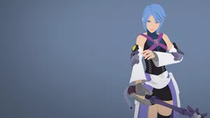 Sora, Donald, Goofy And Aqua In The World Of Kingdom Hearts Wallpaper