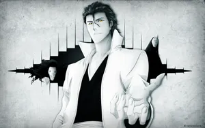 Sosuke Aizen Black And White Hand Wallpaper