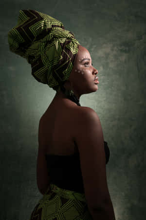 South African Woman Wrapped Up Hair Wallpaper