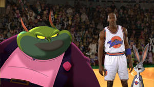 Space Jam Basketball Court Wallpaper