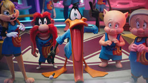 Space Jam Shocked Daffy Duck Wallpaper