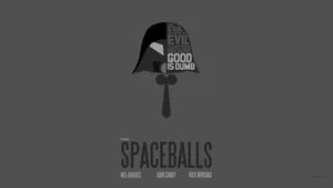 Spaceballs Dark Grey Desktop Wallpaper