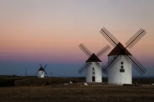 Spain Campo De Criptana Windmills Wallpaper