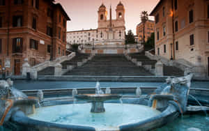 Spanish Steps Fontana Della Barcaccia Wallpaper