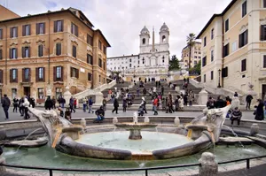 Spanish Steps Piazza Di Spagna Fontana Della Barcaccia Wallpaper