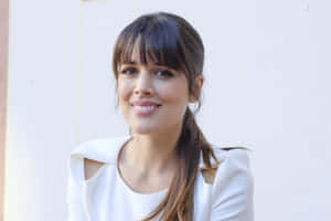 Spanish Woman Adriana Ugarte With Bangs Wallpaper