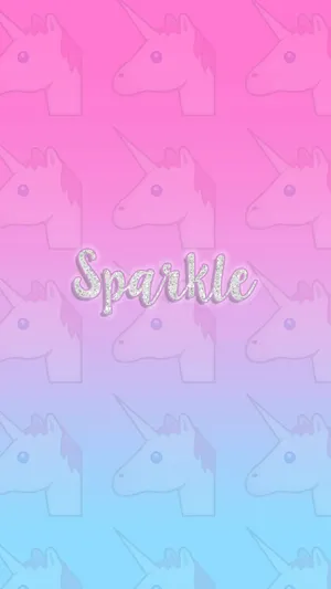 Sparkle Unicorn Aesthetic Wallpaper