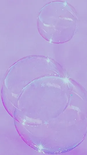Sparkling Pink Bubbles Aesthetic.jpg Wallpaper