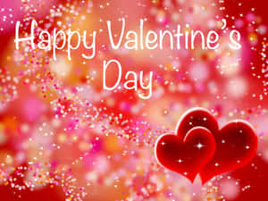 Sparkly Cute Happy Valentine Day Wallpaper