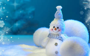 Sparkly Cute Snow Balls Wallpaper