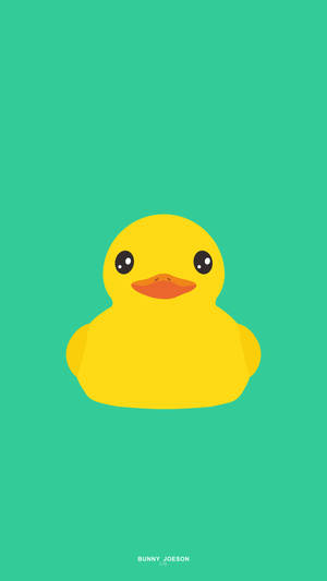 Sparkly Eyes Duck Wallpaper