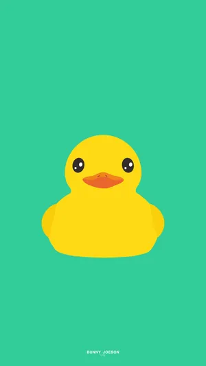 Sparkly Eyes Duck Wallpaper