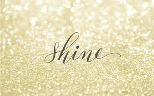 Sparkly Shine Text Graphics Wallpaper