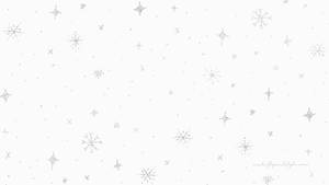 Sparkly Snowflakes On White Background Wallpaper