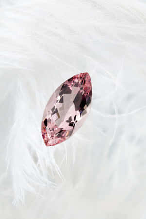 Spectacular Pear-cut Pink Diamond Gemstone Wallpaper