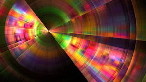 Spectrum Shining Round Metal Wallpaper