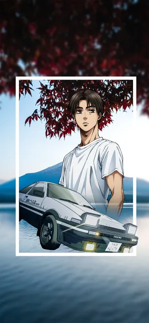 Speed Ahead With The Newest Initial D Phone! Wallpaper