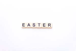 Spell Out Your Easter Wishes With This Easter-themed Scrabble Board! Wallpaper