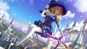 Spellcasting Sorceress Fantasy Artwork Wallpaper