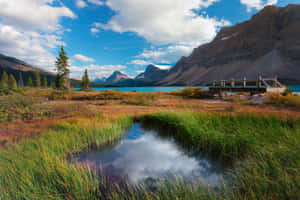 Spend Peaceful Moments In An Idyllic Mountain Lake Wallpaper