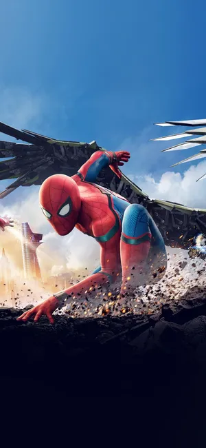 Spider Man Crawl Marvel Iphone X Wallpaper