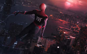 Spider-man Falling Away Wallpaper