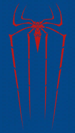 Spider-man Phone Blue And Red Logo Wallpaper