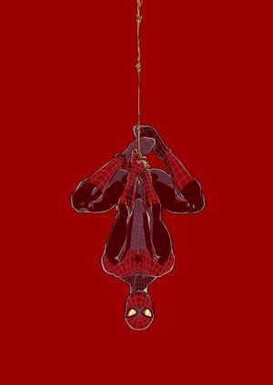 Spider-man Phone Red Aesthetic Wallpaper