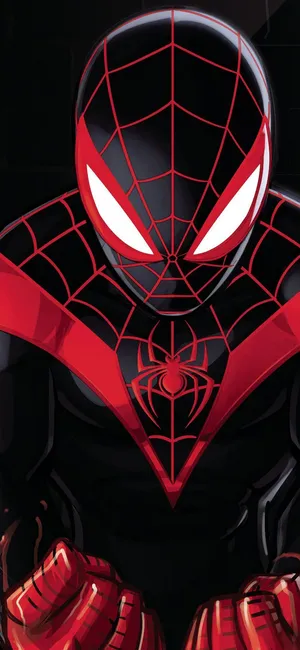 Spider Man Pop Art Miles Morales Iphone Wallpaper
