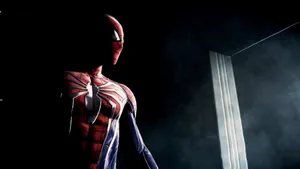 Spider Man Ps4 In The Dark Wallpaper