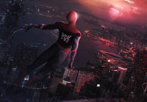 Spider Man Red Skies 4k Wallpaper