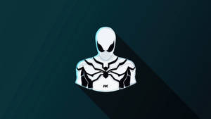 Spider Man White Torso Drawing Wallpaper