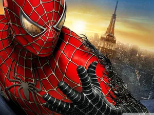 Spiderman Battles With Venom Wallpaper