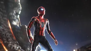 Spiderman Iron Spider Exoskeleton Wallpaper