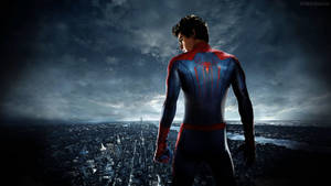 Spidey Doing What He Does Best Wallpaper